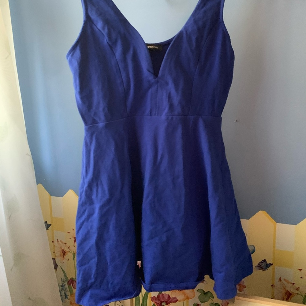 express royal blue romper